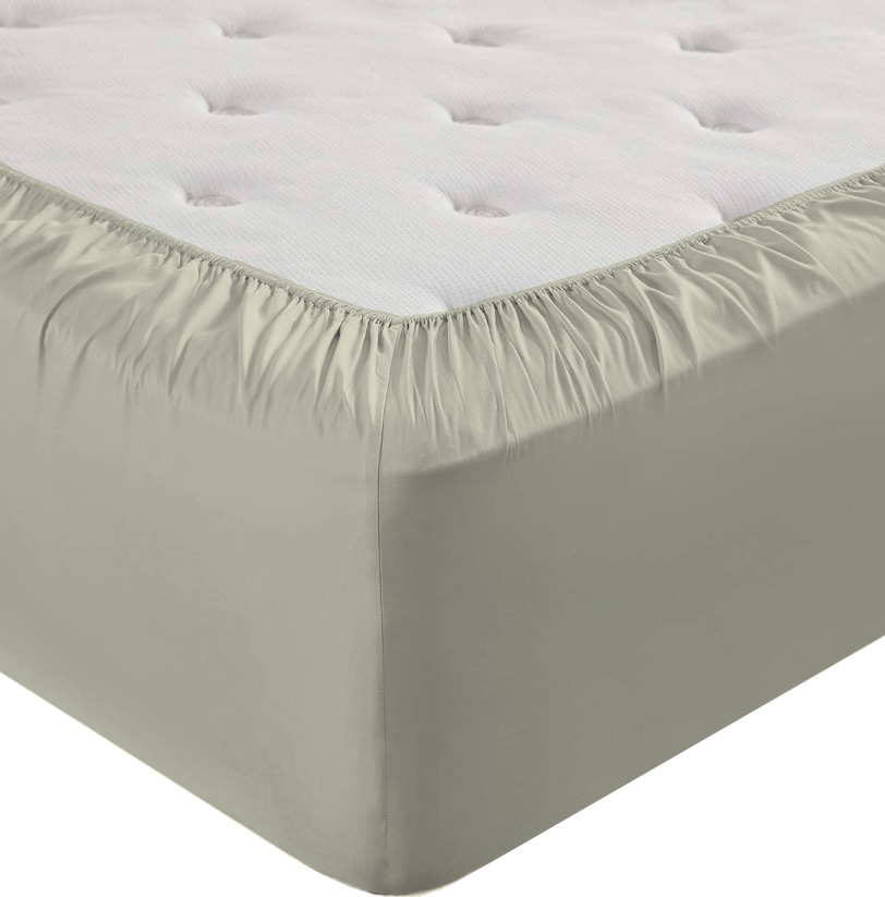 Простыня трикотажная на резинке Fine Line молочный - 1