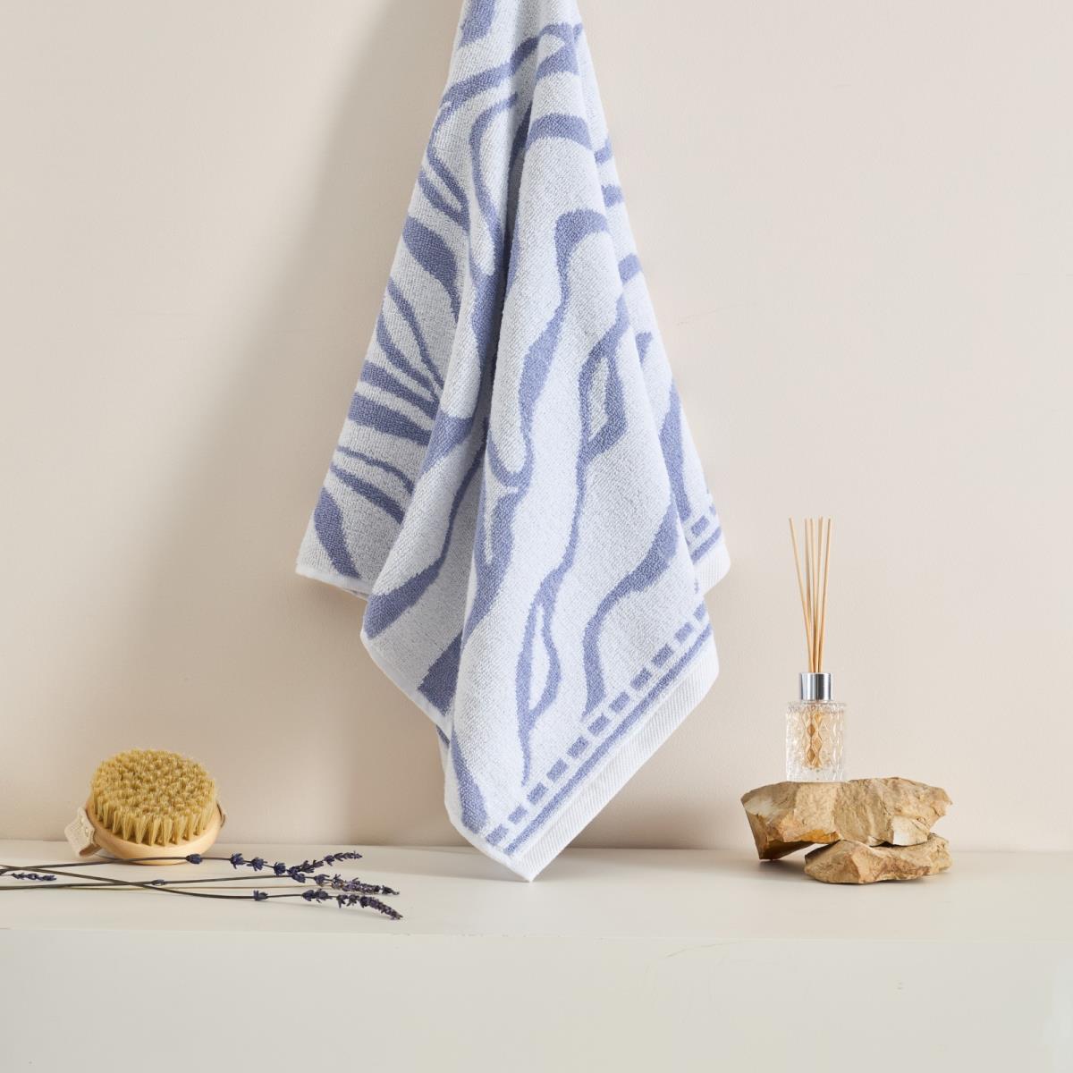 Полотенце махровое Fine Line Анималистика , васильковый, пестроткань - 1