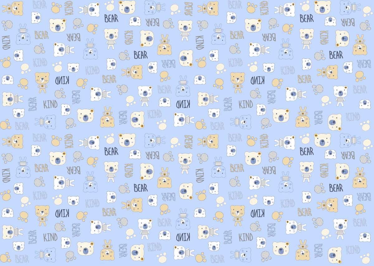 Фланель 90 см наб рис.21186-2 Мишки - 0