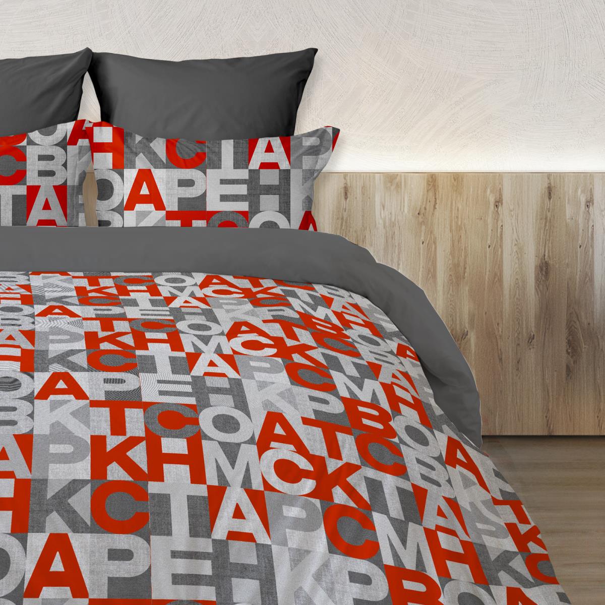 Бязь Премиум 150 см наб рис.64049-1 Кициан красный (комп 965853) - 0