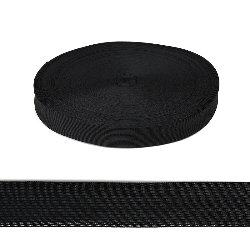 Тесьма вязаная окантовочная 28мм арт.03с3119 цв.черный - 0