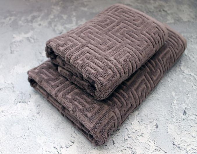 Полотенце махровое GEOMETRIC Коричневый - 0