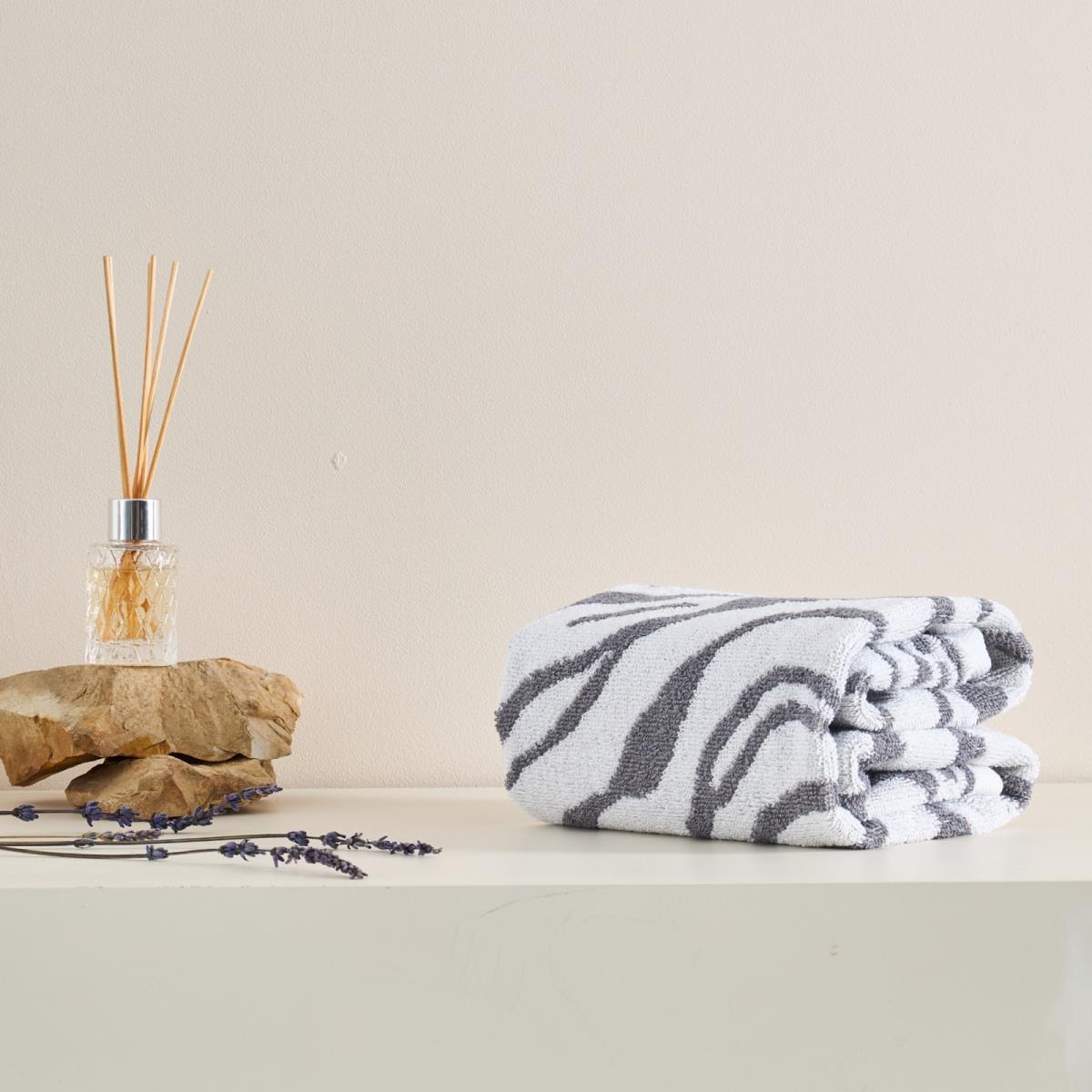 Полотенце махровое Fine Line Анималистика , серый, пестроткань - 2