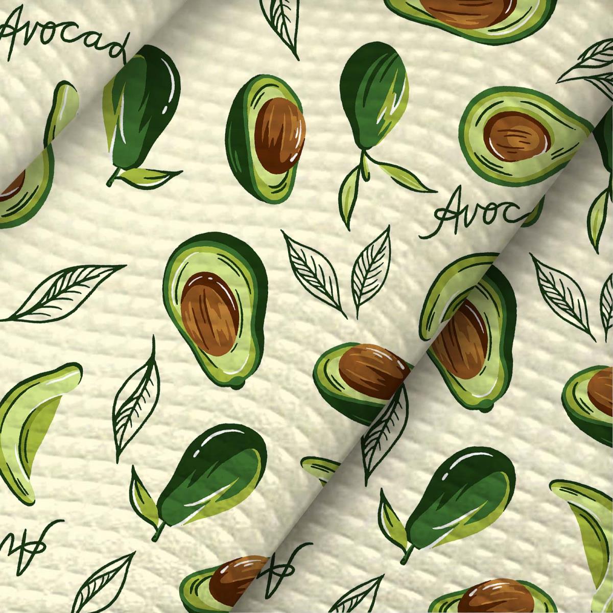 Полотно вафельное 50 см наб рис.62010-2 Авокадо fresh - 0