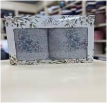 Набор полотенец махровых Akasia серый АГХ - 0