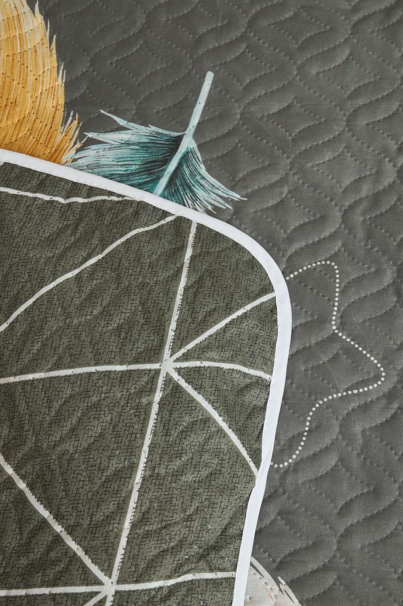 Покрывало двустороннее Комфорт Серые линии - 1