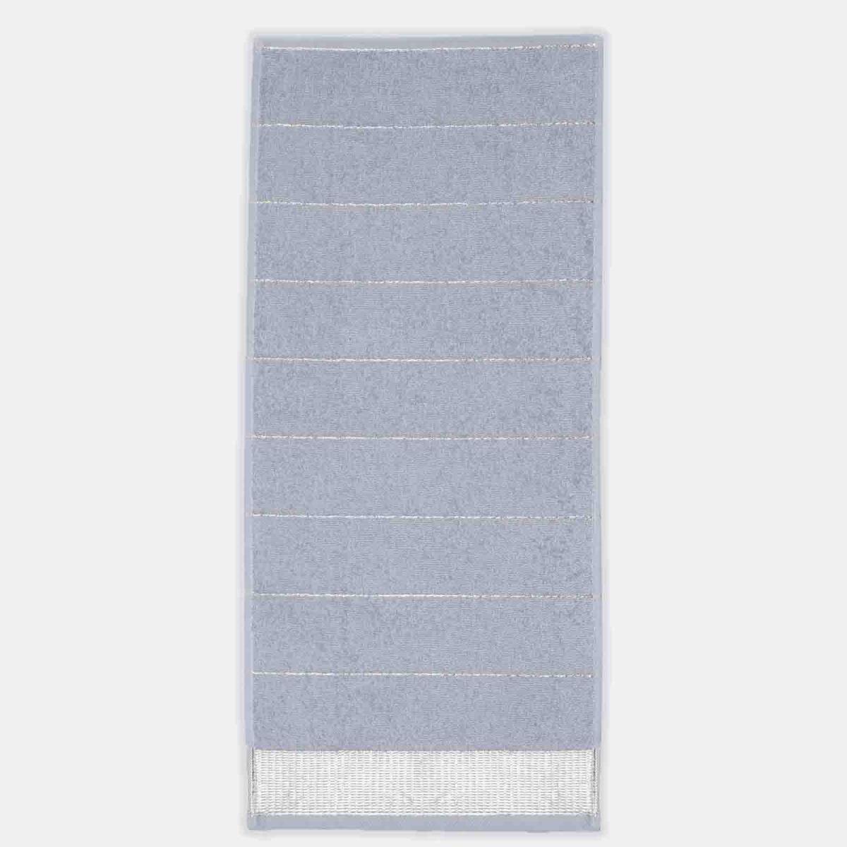 Полотенце махровое Fine Line бордюр Шик серый - 1