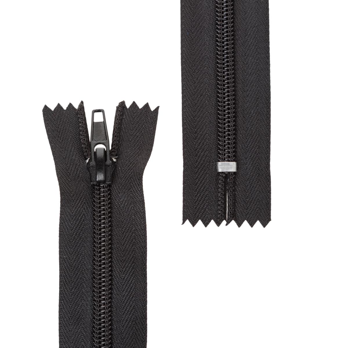 Молния витая неразъем Т7 ц322 черная - 0