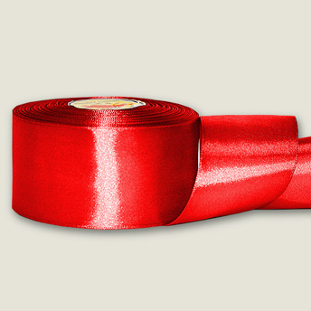 Лента атласная 50 мм МН ц3094 красная (36 ярдов=33м)