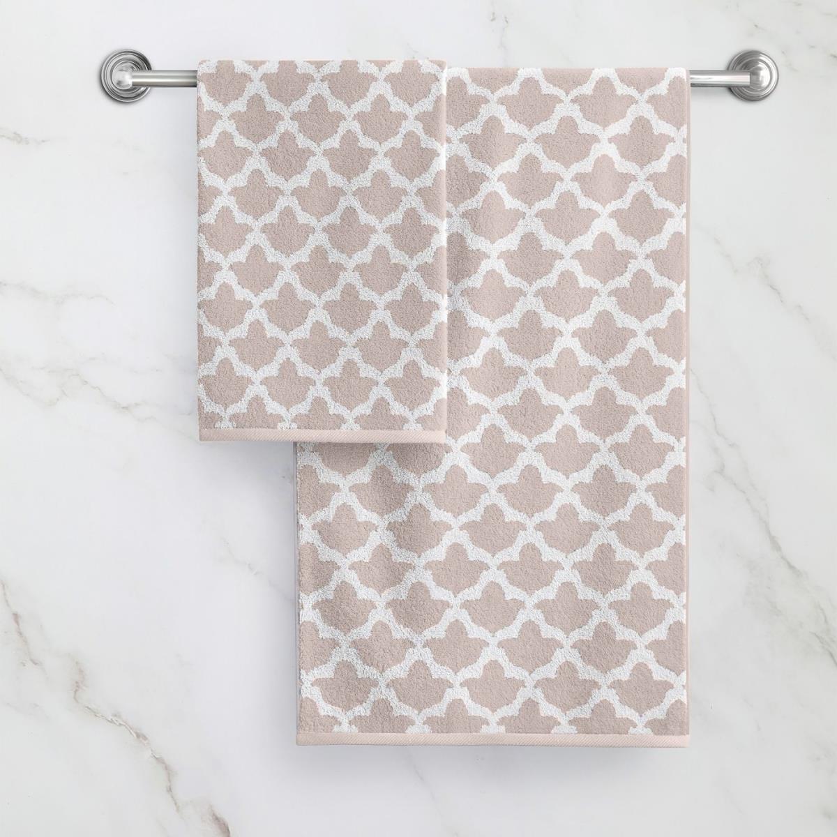 Полотенце махровое 450 г/мкв Treviso Кофе/белый 