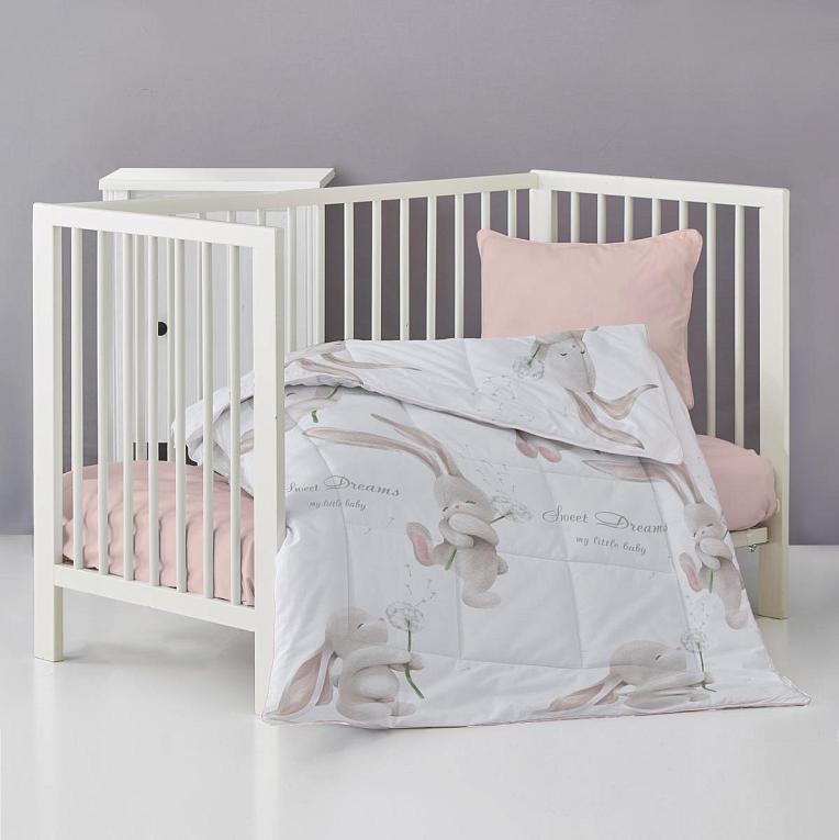 КПБ детский перкаль (нав.40*60) Зайчонок БДА - 0