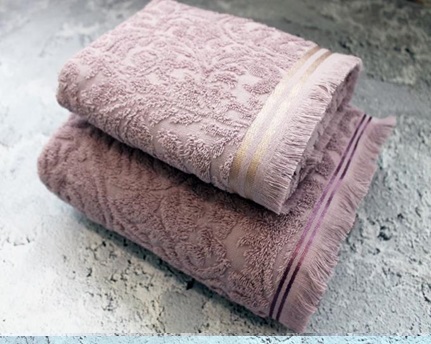 Полотенце махровое СТЕФАНИ/STEFANY, лиловый - 0