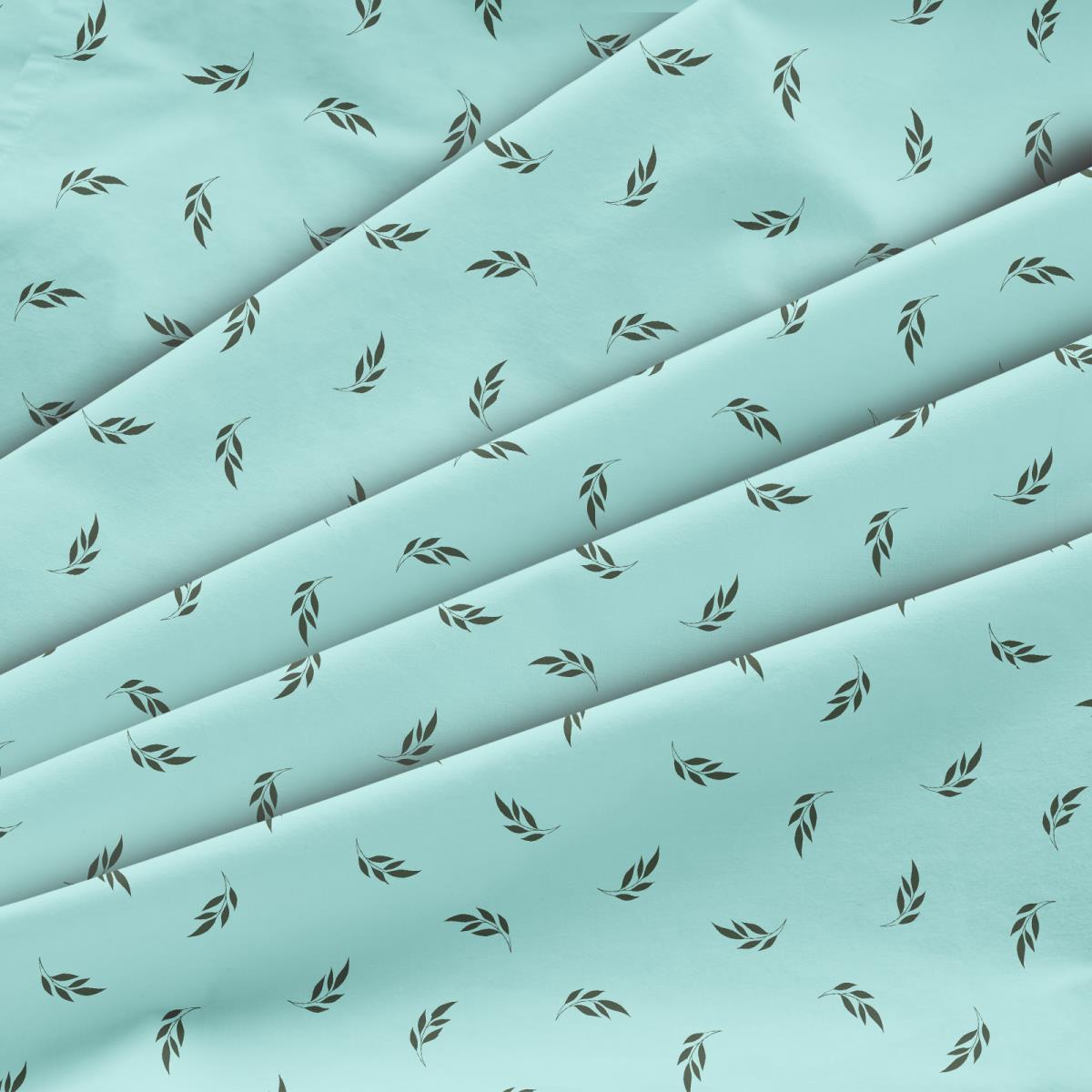 Бязь Премиум 220 см наб рис.50207-2 Флоренциум мятный компаньон - 1