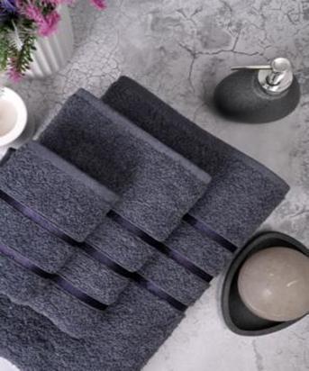 Полотенце махровое SPA (TR) антрацитовый АМБ - 0