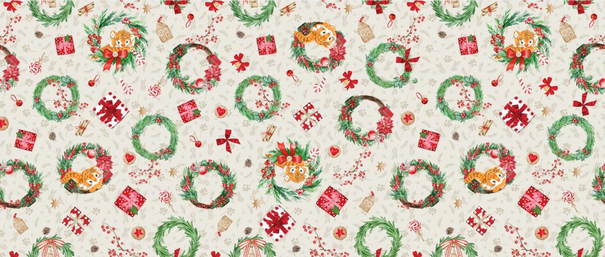 Полотно вафельное 150 см наб рис.29047-1 Holiday - 0