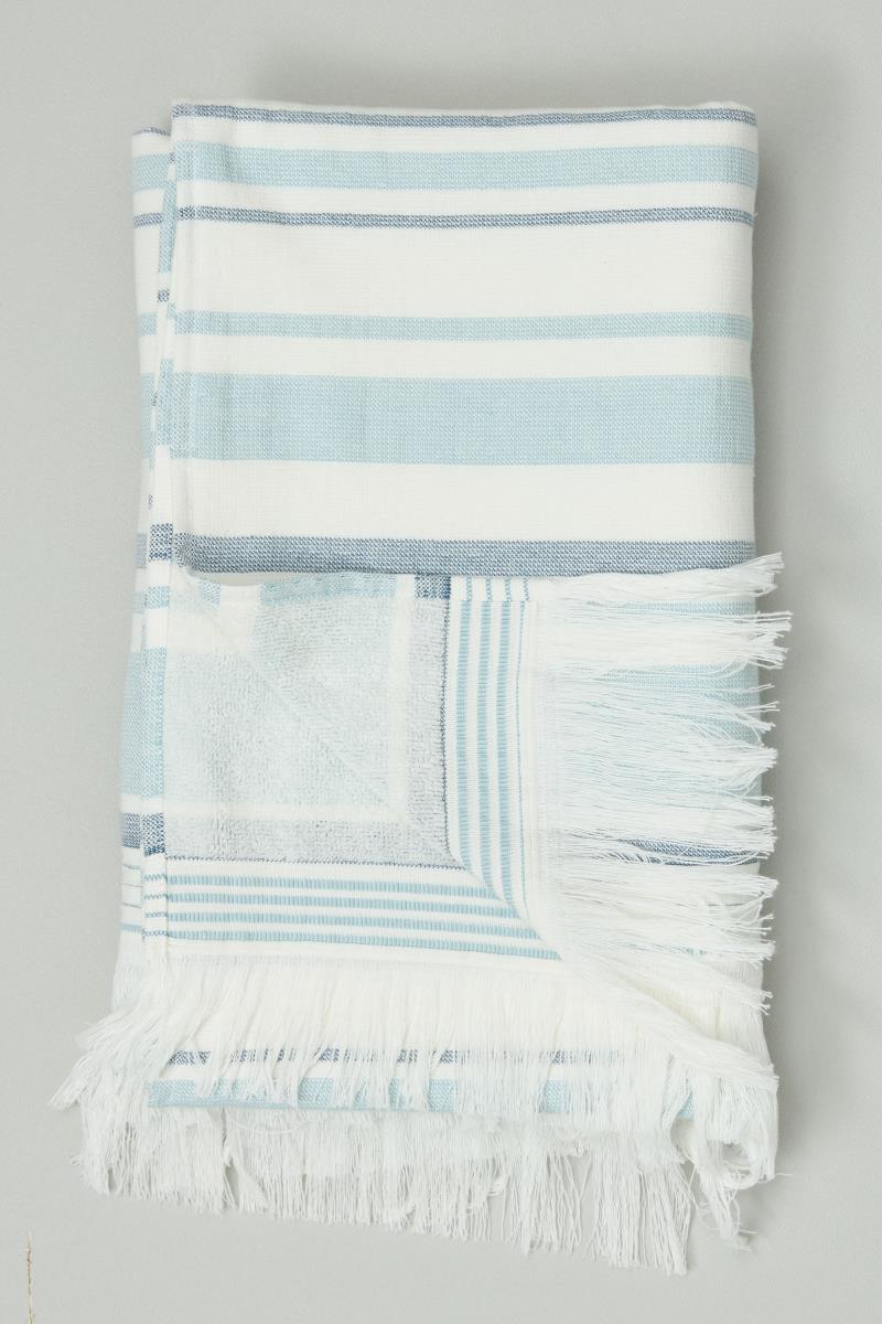 Полотенце махровое Fine Line Вояж морская волна - 0