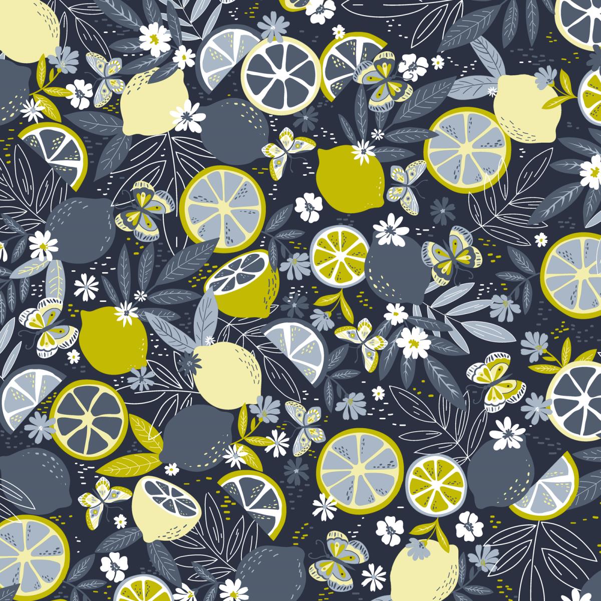 Фартук с карманом рогожка Fine Line рис.62073-1 Мохито - 1