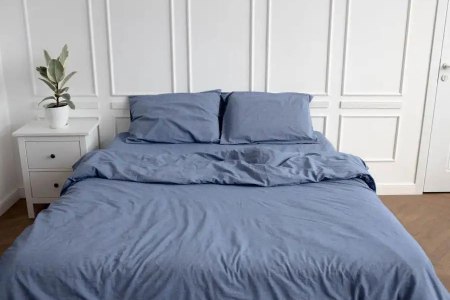 КПБ поплин (2-50х70) синий - 0