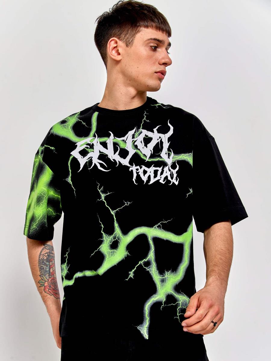 Футболка д/мал СRAZY GETUP SS23BJ910 DARKSIDE черный - 3