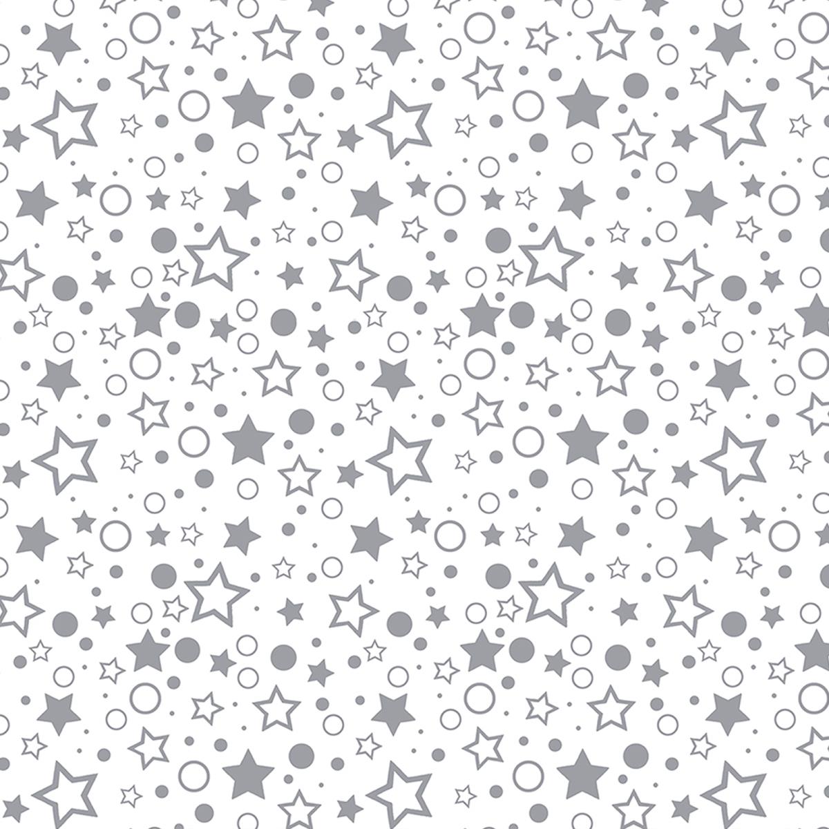 Перкаль 150 см наб рис.64016-1 Серое ассорти на белом - 1