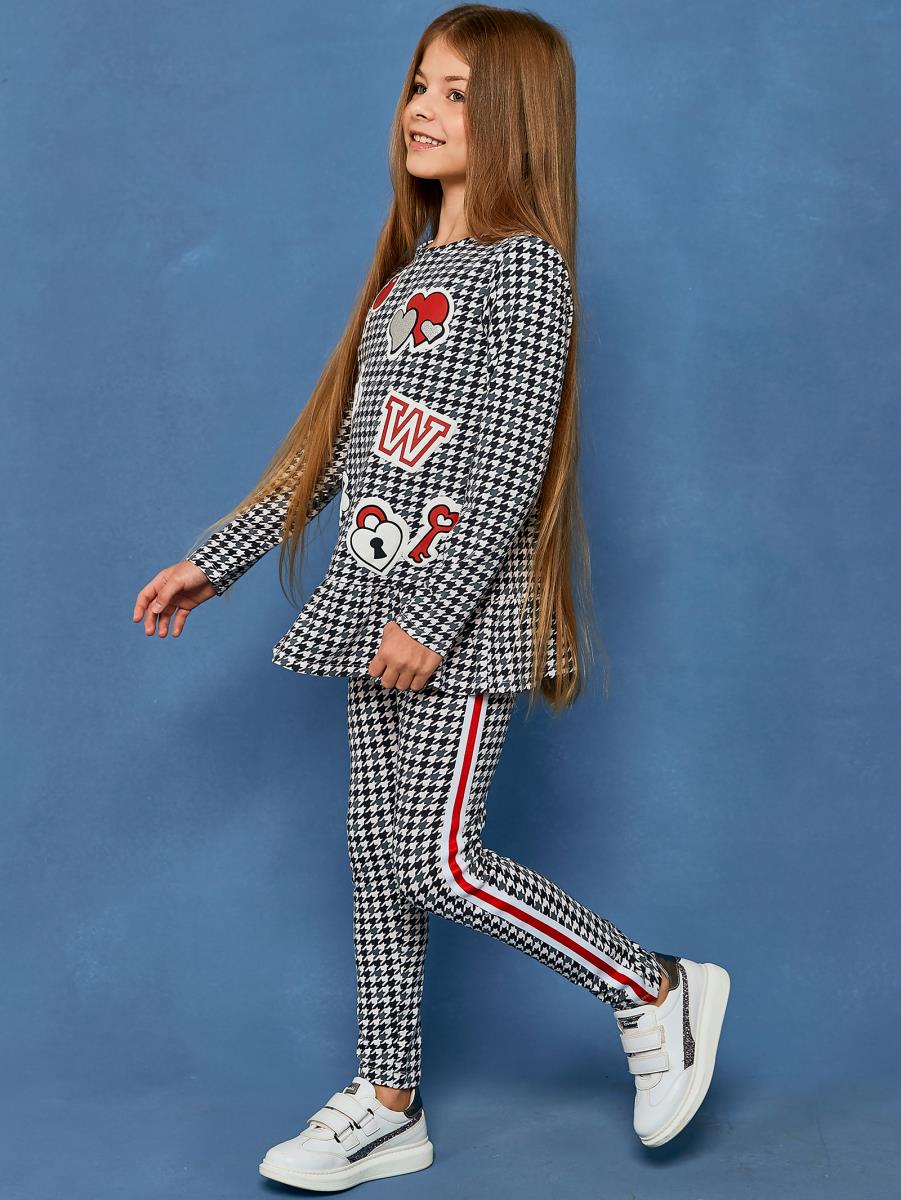 Лосины д/дев Juno AW20GJ524 5 Stars рисунок - 0