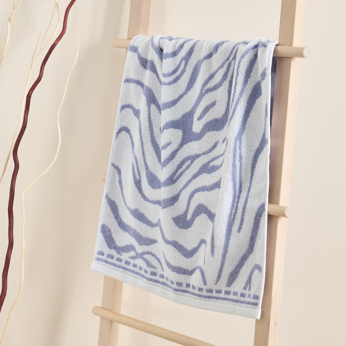 Полотенце махровое Fine Line Анималистика , васильковый, пестроткань - 0