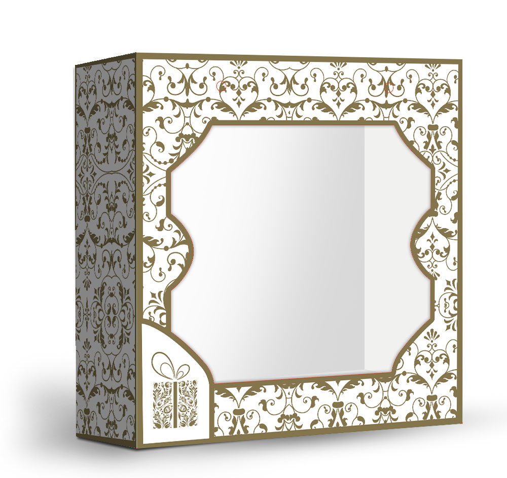 Коробка средняя 21х23,5х8,5 см (пенал) Подарок - 0