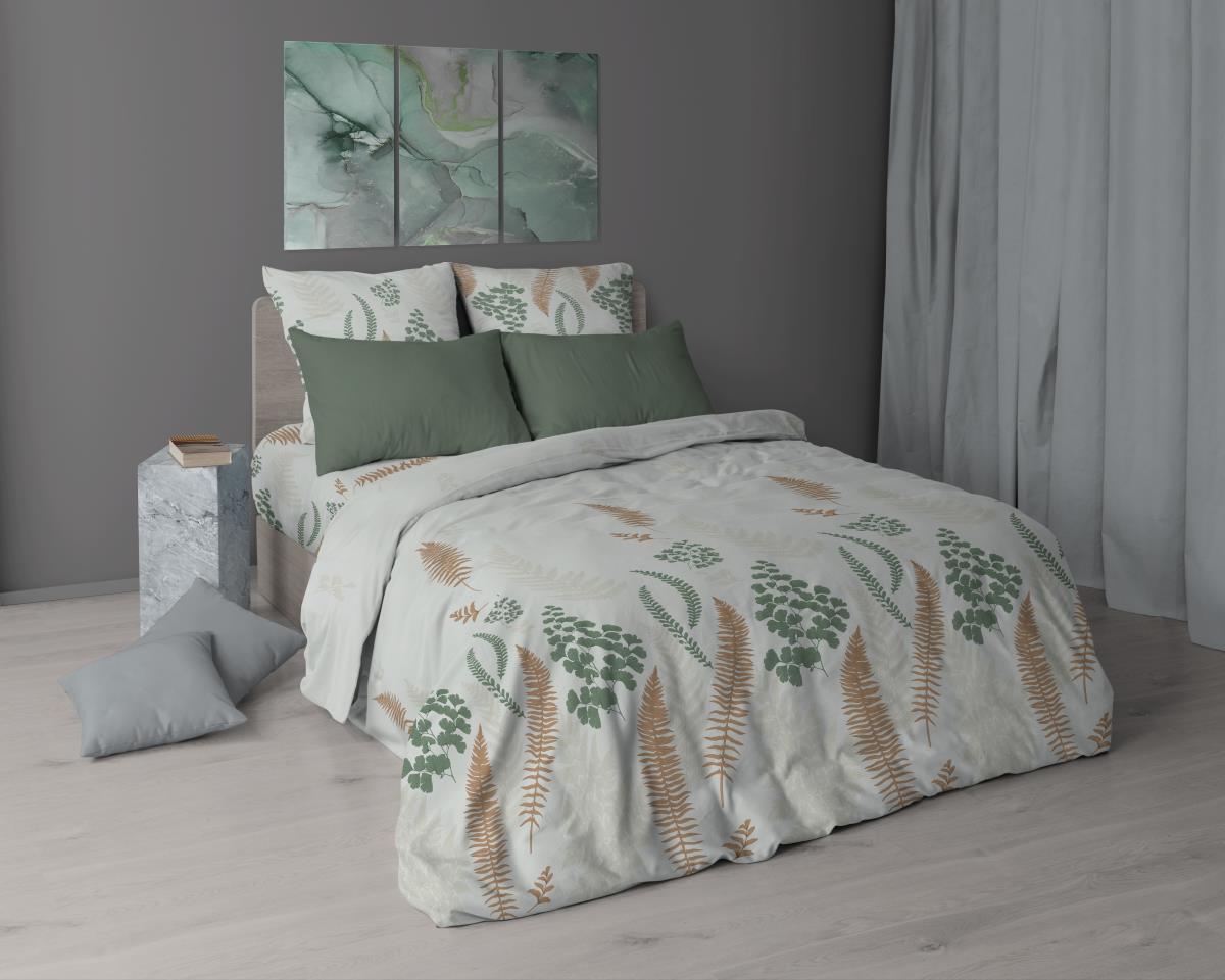 Бязь Премиум 220 см наб рис.7139-3 Адиантум - 0