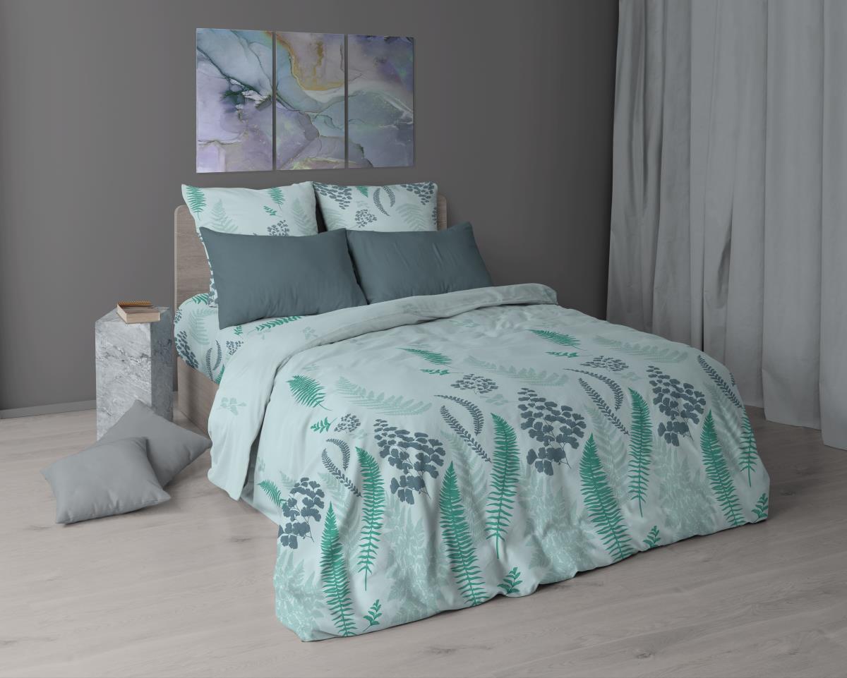 Бязь Премиум 220 см наб рис.7139-2 Адиантум - 0