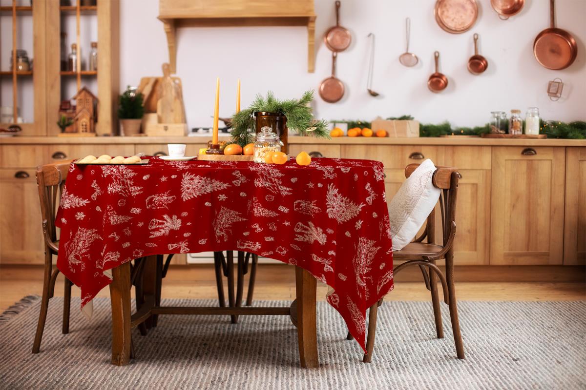 Рогожка 150 см наб рис.29208-1 Новогодние традиции - 1