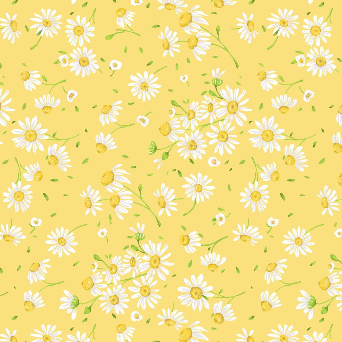 Перкаль 150 см наб рис.64053-3 Милора желтый - 0