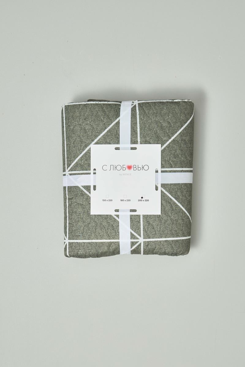 Покрывало двустороннее Комфорт Серые линии - 3