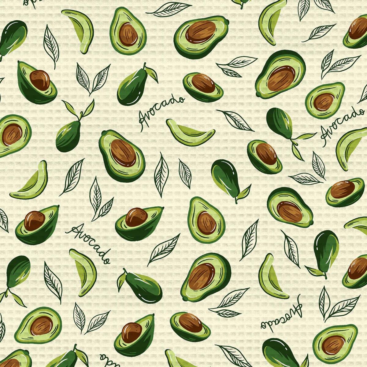 Полотно вафельное 50 см наб рис.62010-2 Авокадо fresh - 1