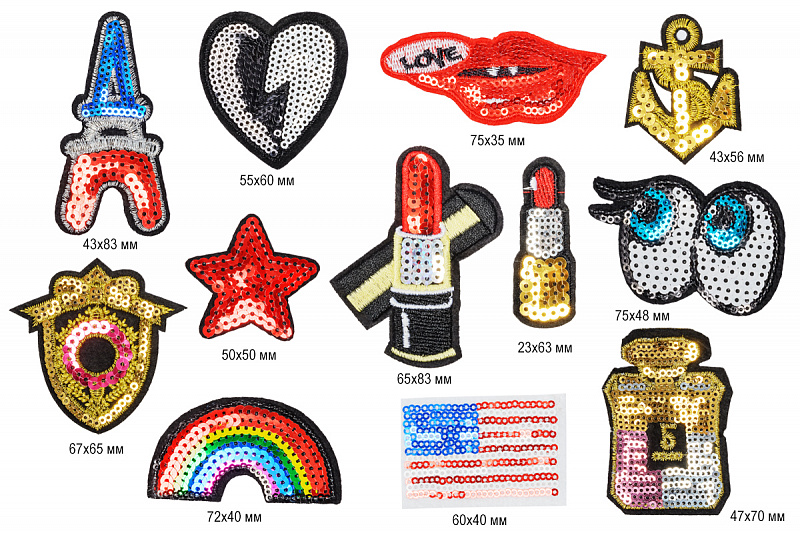 Набор термоаппликаций арт.ТВY.RJ10 Микс - 0