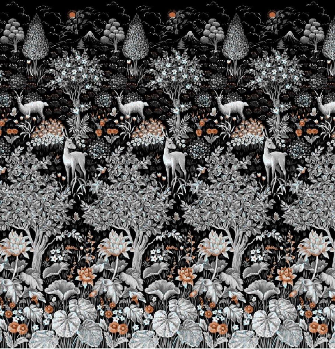 Перкаль 220 см наб рис.7253-1 Магия леса - 1