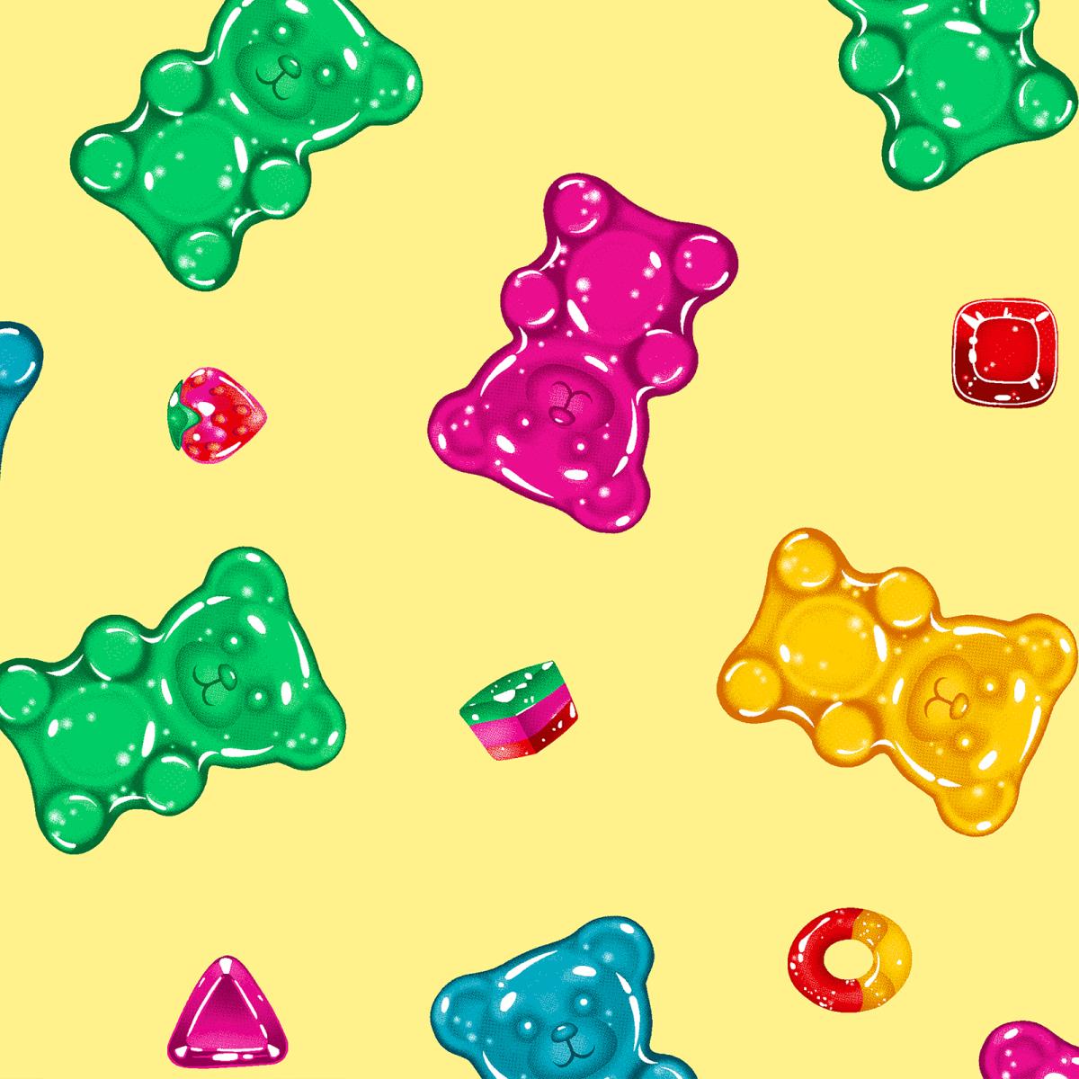 Перкаль 150 см наб рис.64006-1 Гамми желтый (комп 970079) - 1