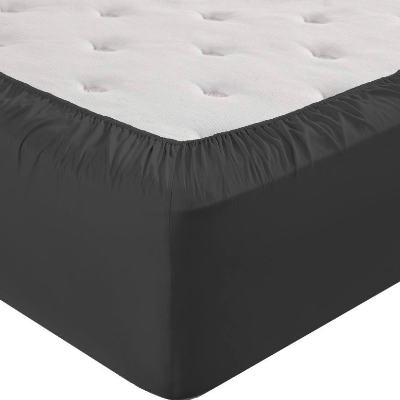 Простыня трикотажная на резинке Fine Line графит - 1