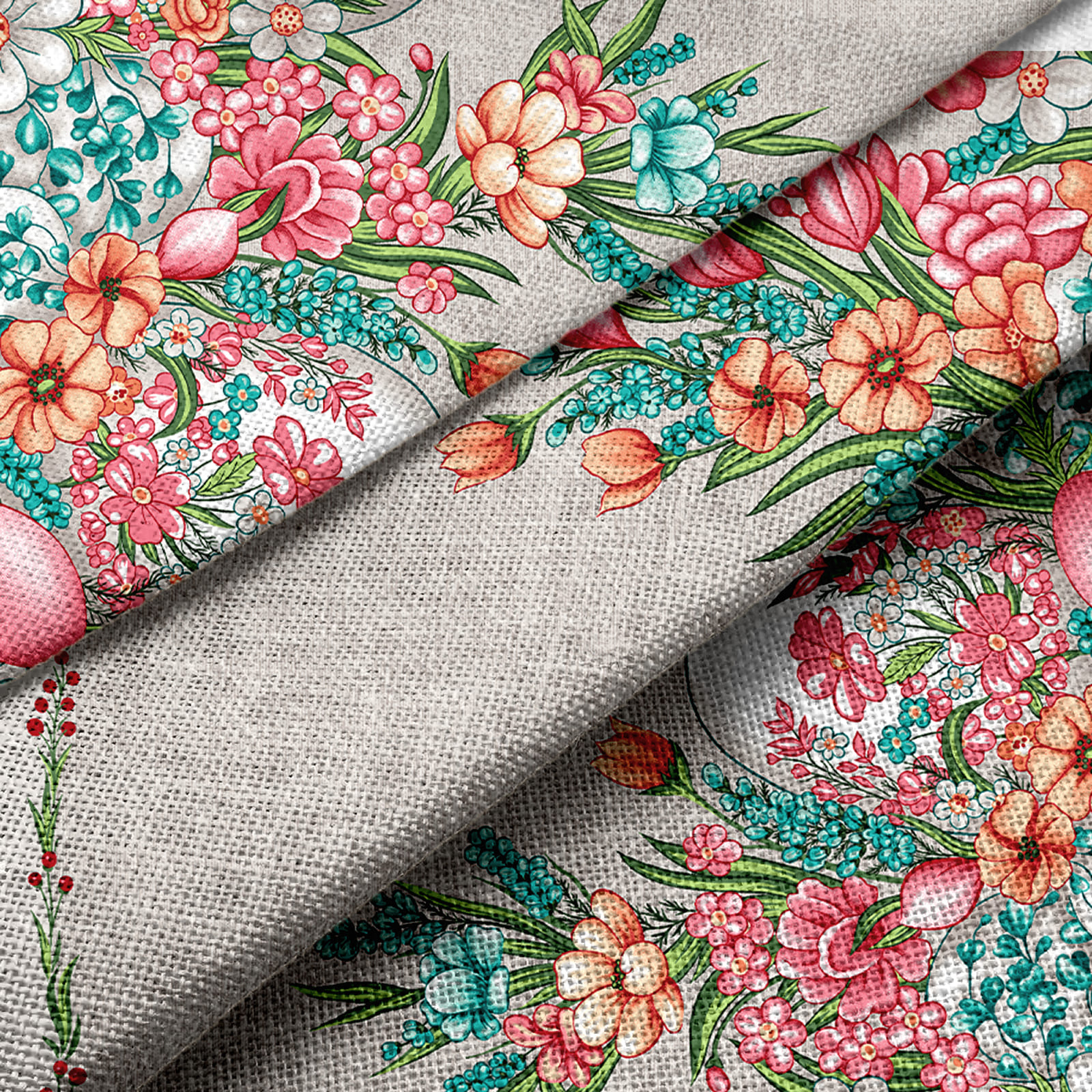 Рогожка 150 см наб рис.29471-1 Сияние - 1