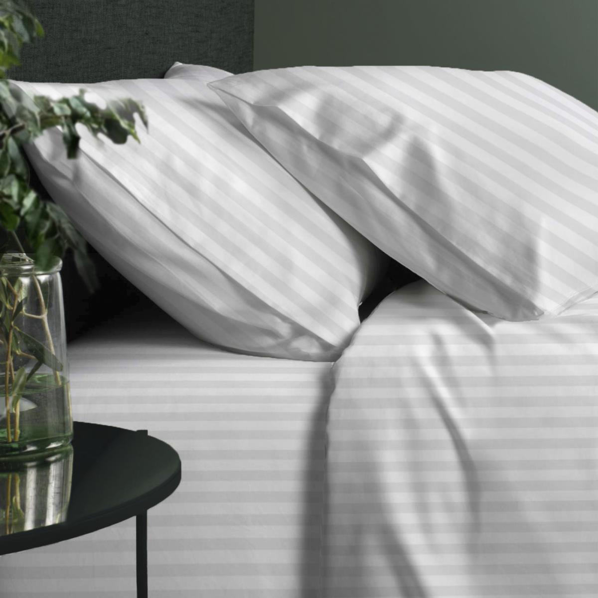 КПБ перкаль Fine Line рис.6793-1 Мелодия сна (белый) new - 0