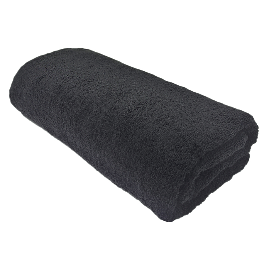 Полотенце махровое Моно УЗБ черный м7773_26 МК - 0