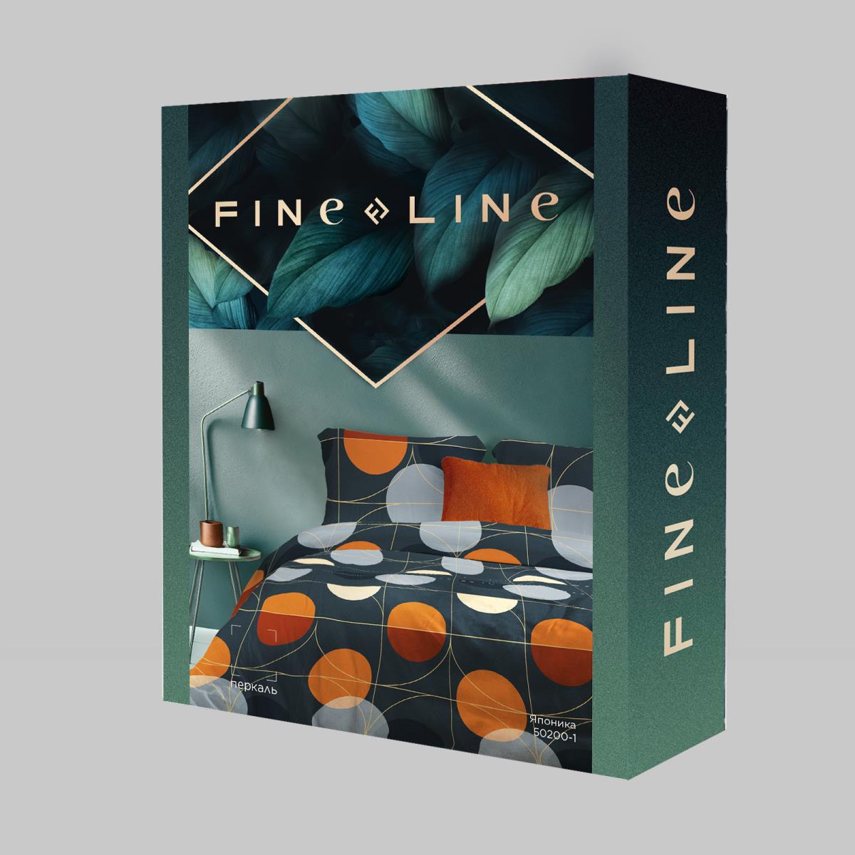 КПБ перкаль Fine Line рис.50200-1 Японика - 3