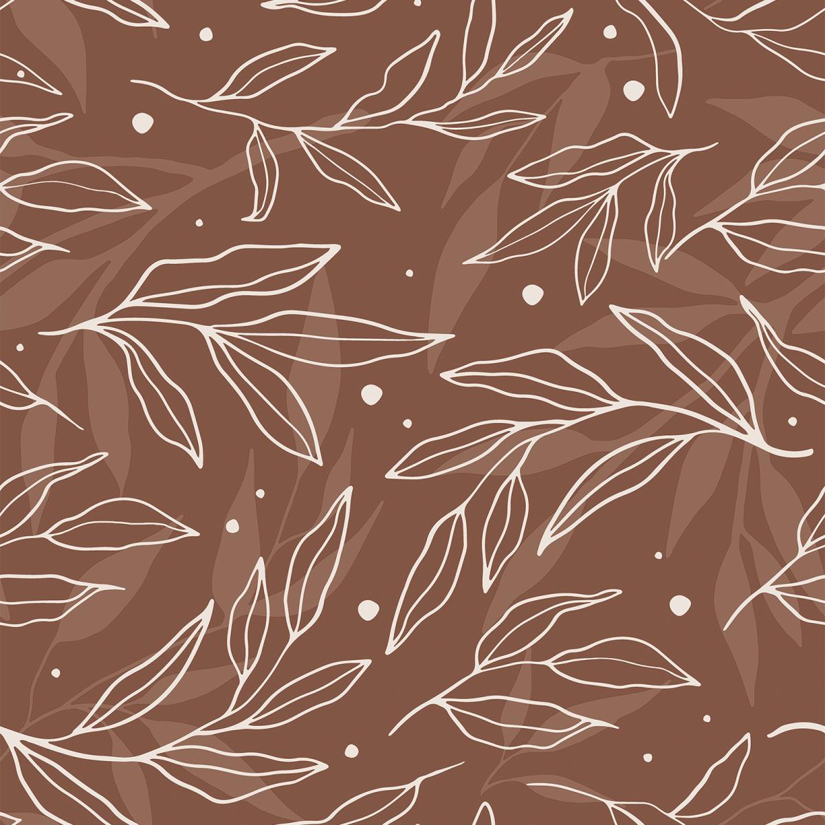 Бязь Комфорт 150 см наб рис.64004-1 Листья - 0