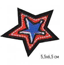 Термоаппликации арт.TBY-2143 Звезда 5,5х6,5 см - 0