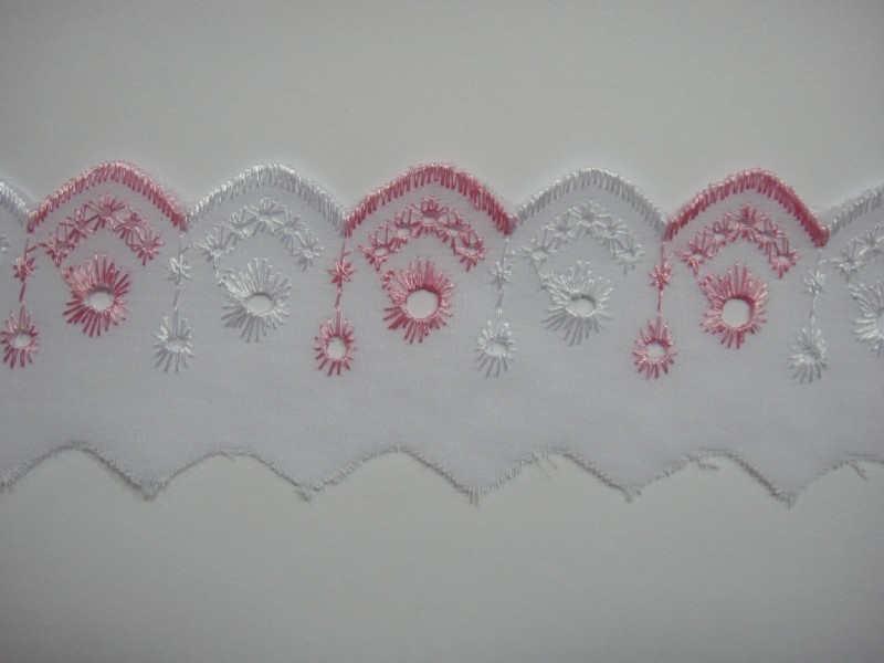 Шитье 50 мм арт. TJL2116 бл.розовый (15 ярд) - 0