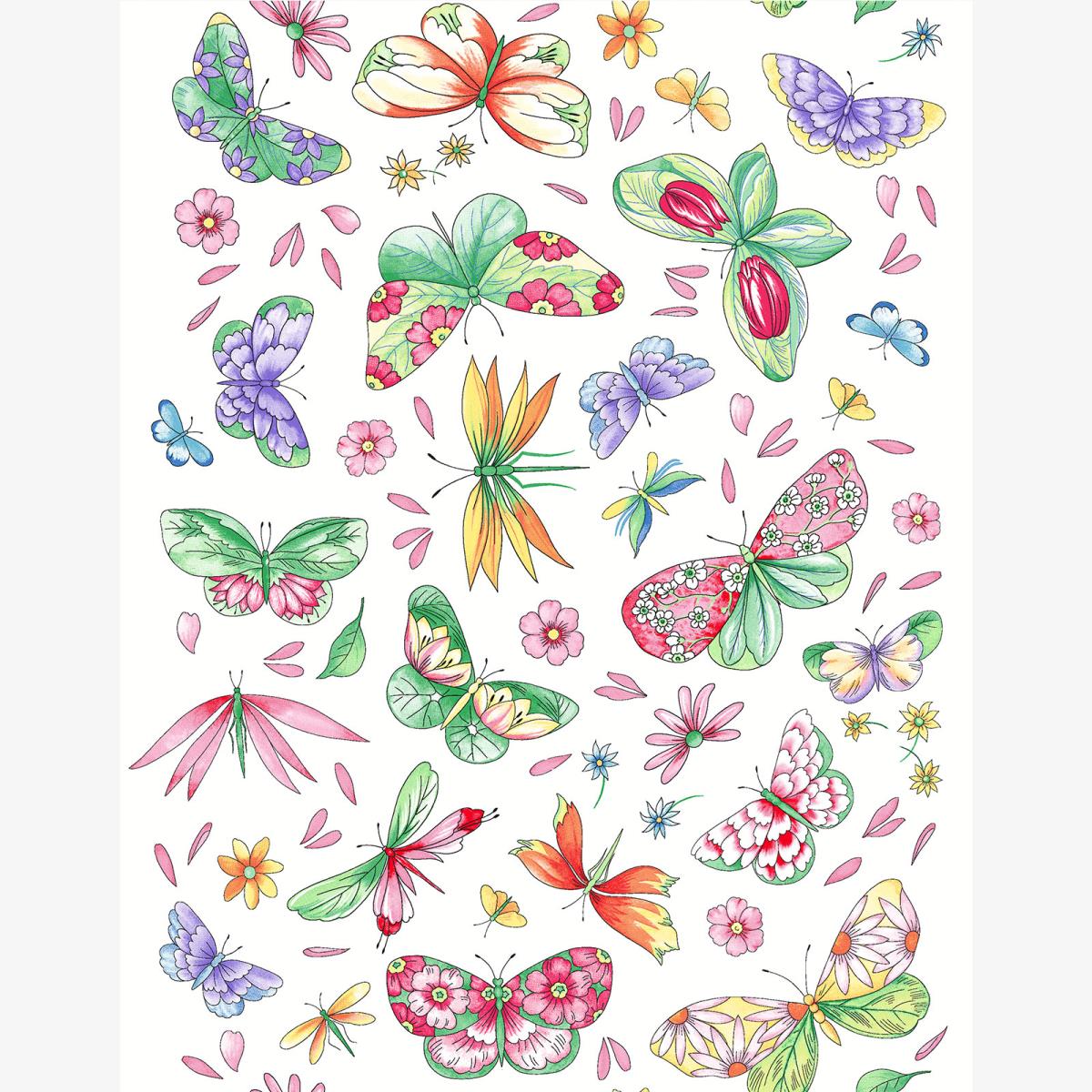 Полотенце вафельное Gala рис.62005 Бабочкина симфония - 2