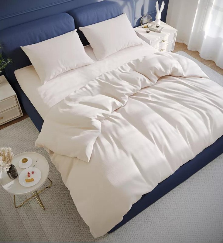 КПБ сатин (2-50х70) кремовый - 0