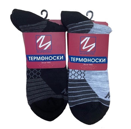 Носки муж. зима арт.MT587 (черный, с черным) - 0