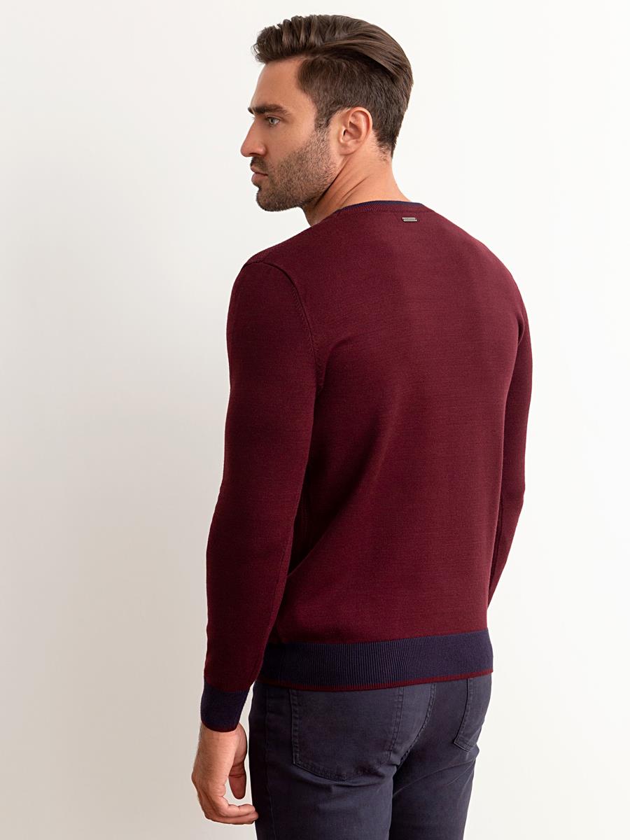 Джемпер муж BeGood AW23MK272 бургунди - 1
