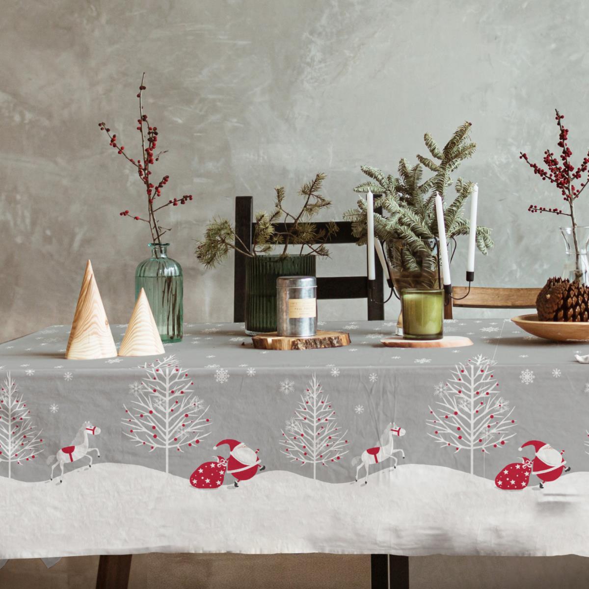 Скатерть рогожка Vse DOMA рис.60324-1 Зимняя сказка - 0