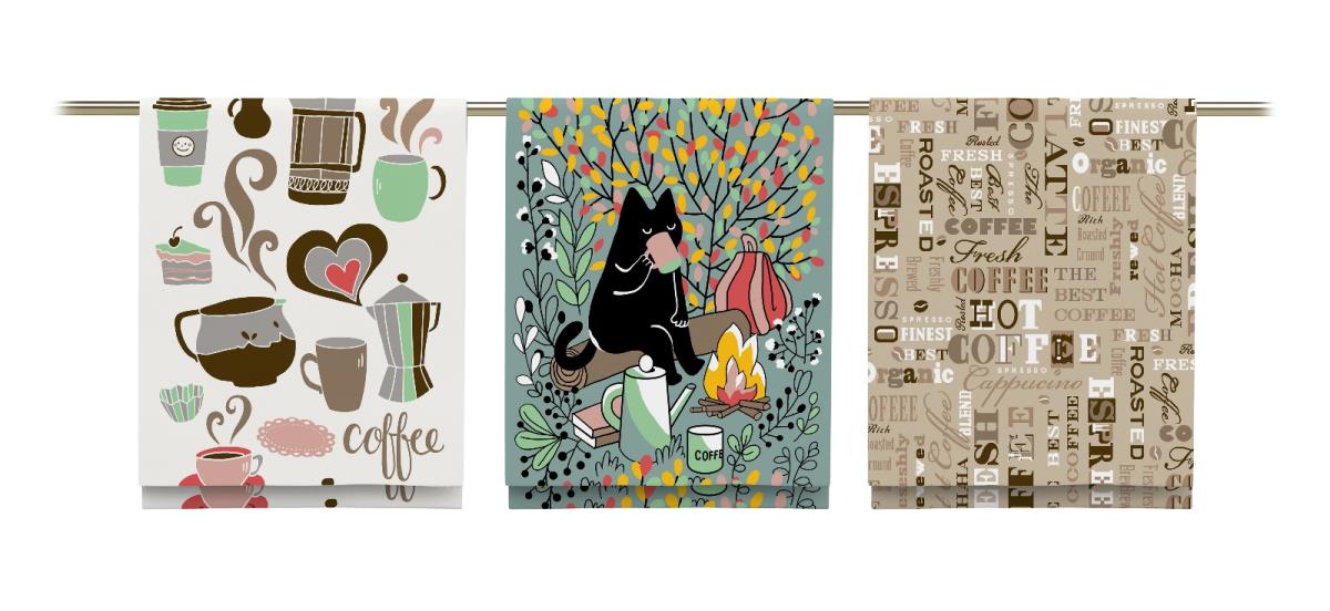 Рогожка 150 см наб рис.29247-2 Время чаепития - 1